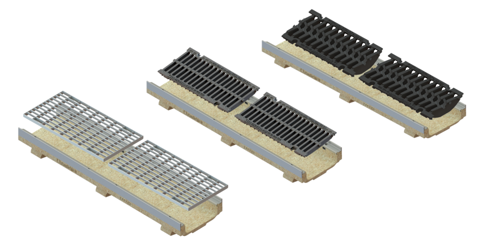 Лоток полимербетонный CompoMax Drive U DN200 h100